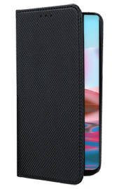Кожен калъф тефтер и стойка Magnetic FLEXI Book Style за Xiaomi Redmi Note 10 / Xiaomi Redmi Note 10S черен